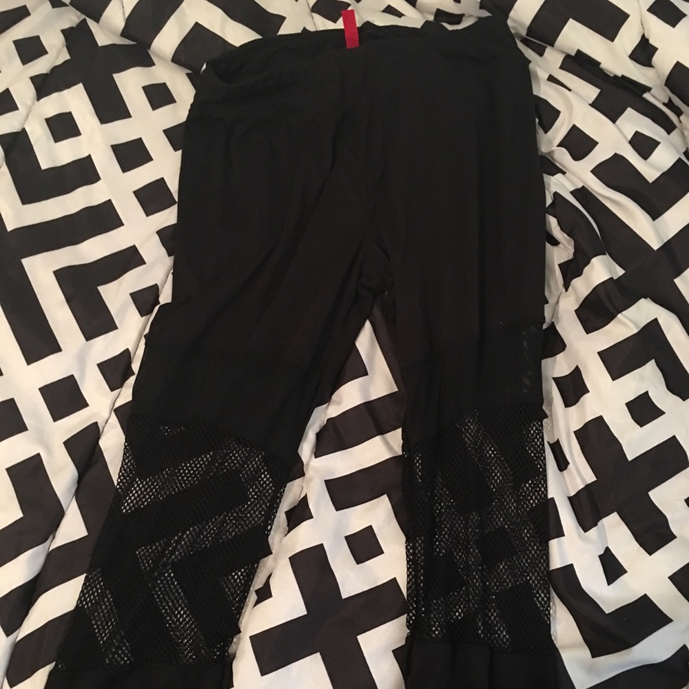Black, fishnet leggings